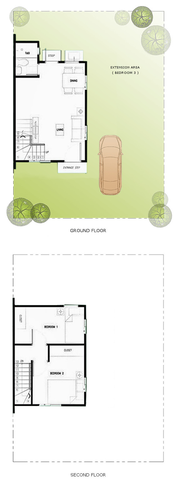 Aliyah Floor Plan House and Lot in Bacolod