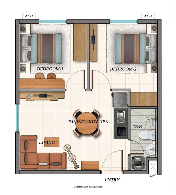 Aspen Residences Condo Unit Floor Plan Aspen Residences