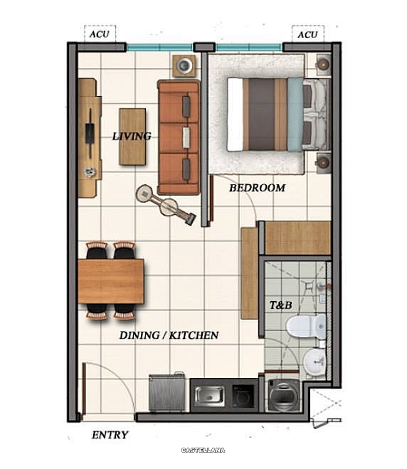 Castellana Towers Condo Unit Floor Plan Castellana Towers